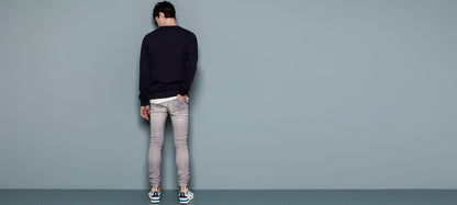 CUFFED KNITTED JEANS